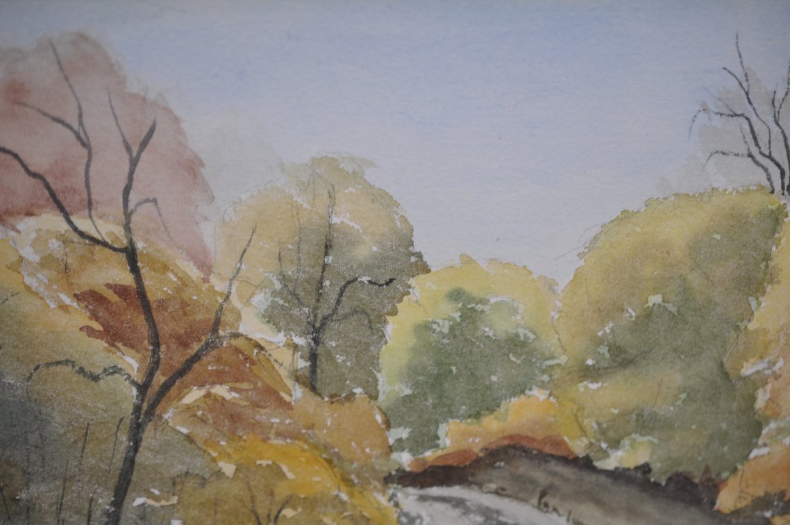 Original Watercolors in Victorian Style Frames, photo 7 of 10