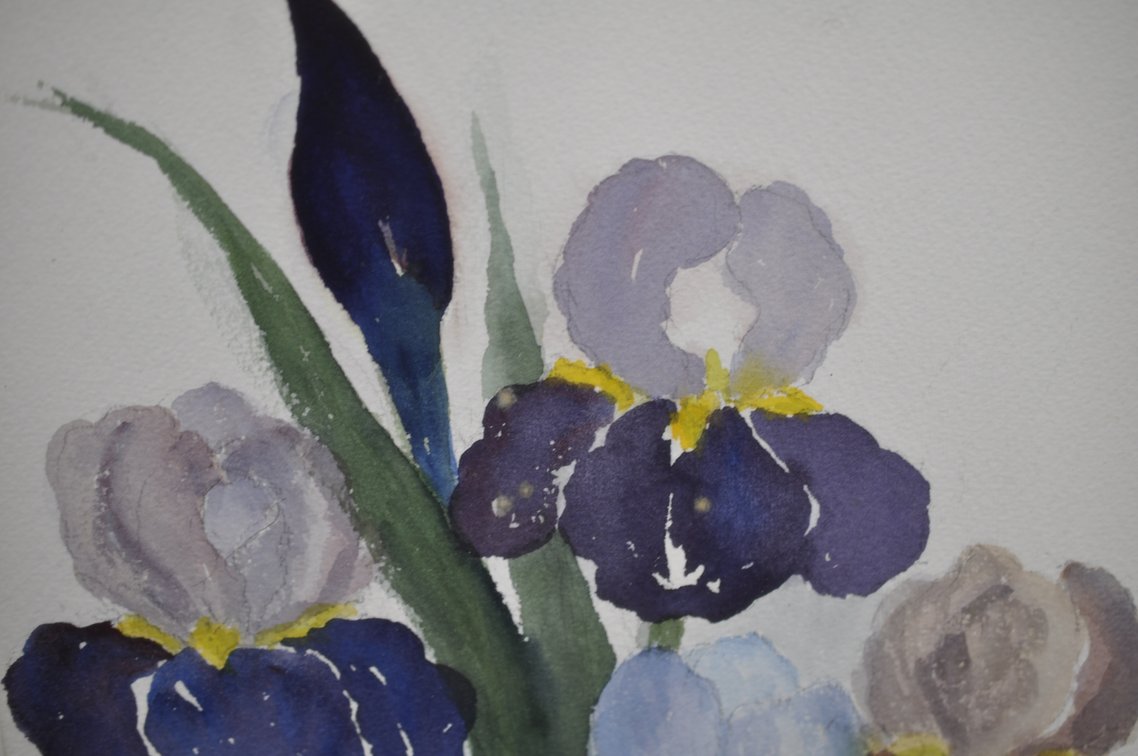 Original Floral Watercolor Paintings Set