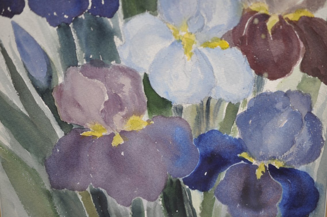 Original Floral Watercolor Paintings Set