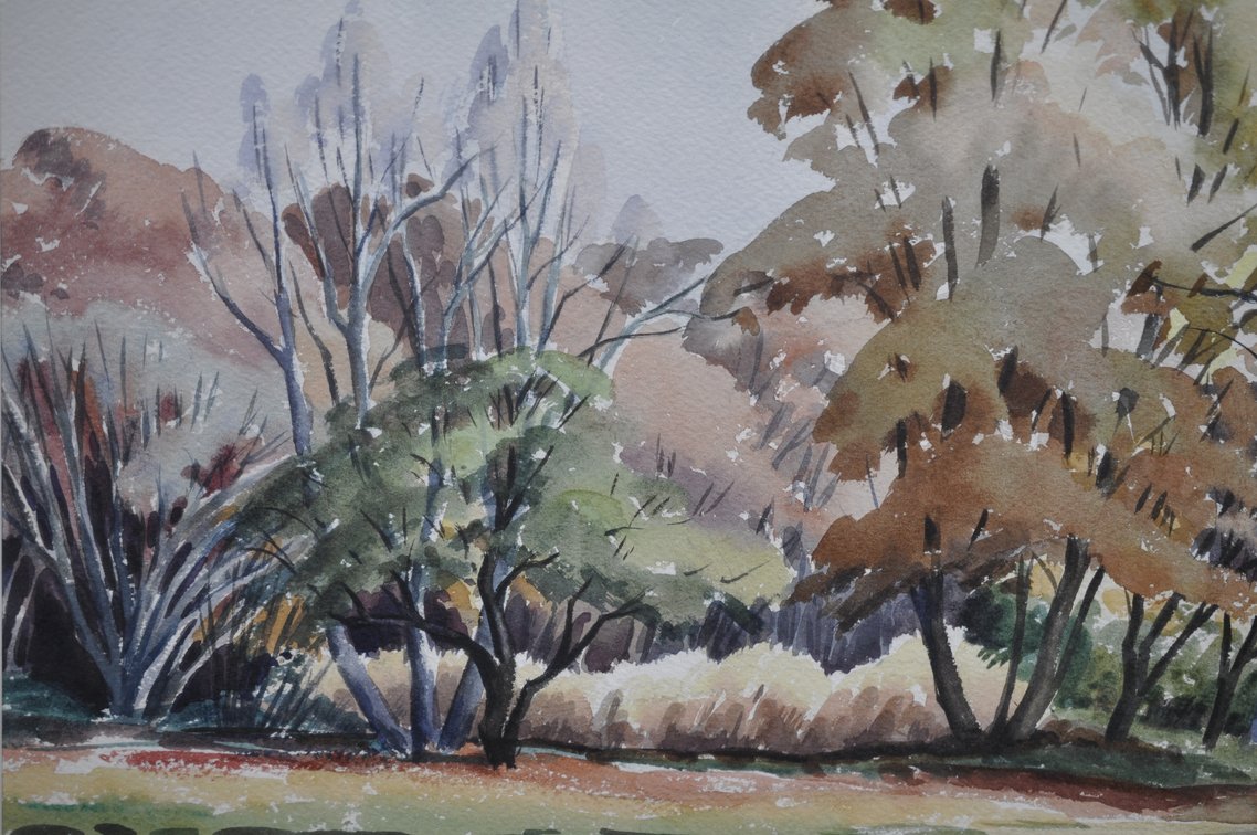 L. Fendig, Signed Original Watercolor Painting