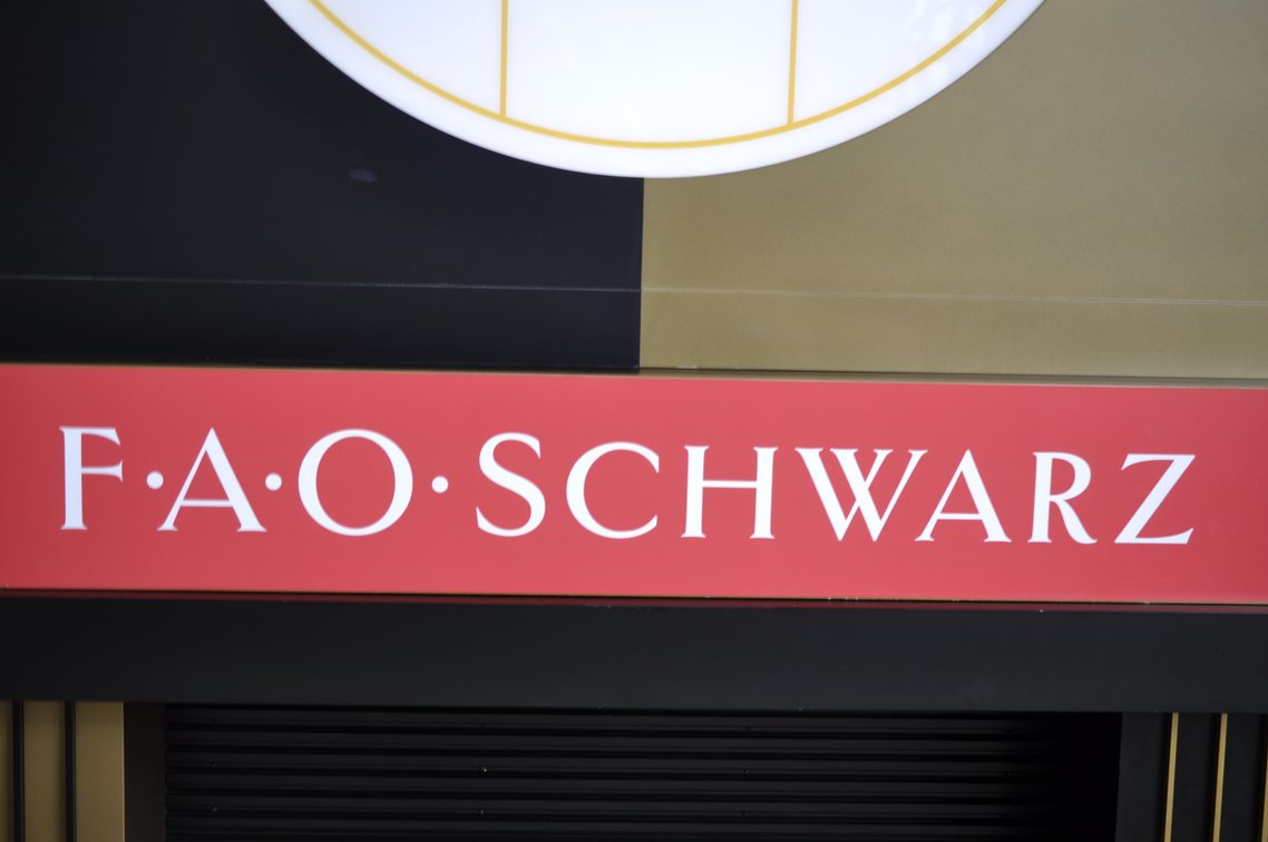 FAO Schwarz Store Face Clock