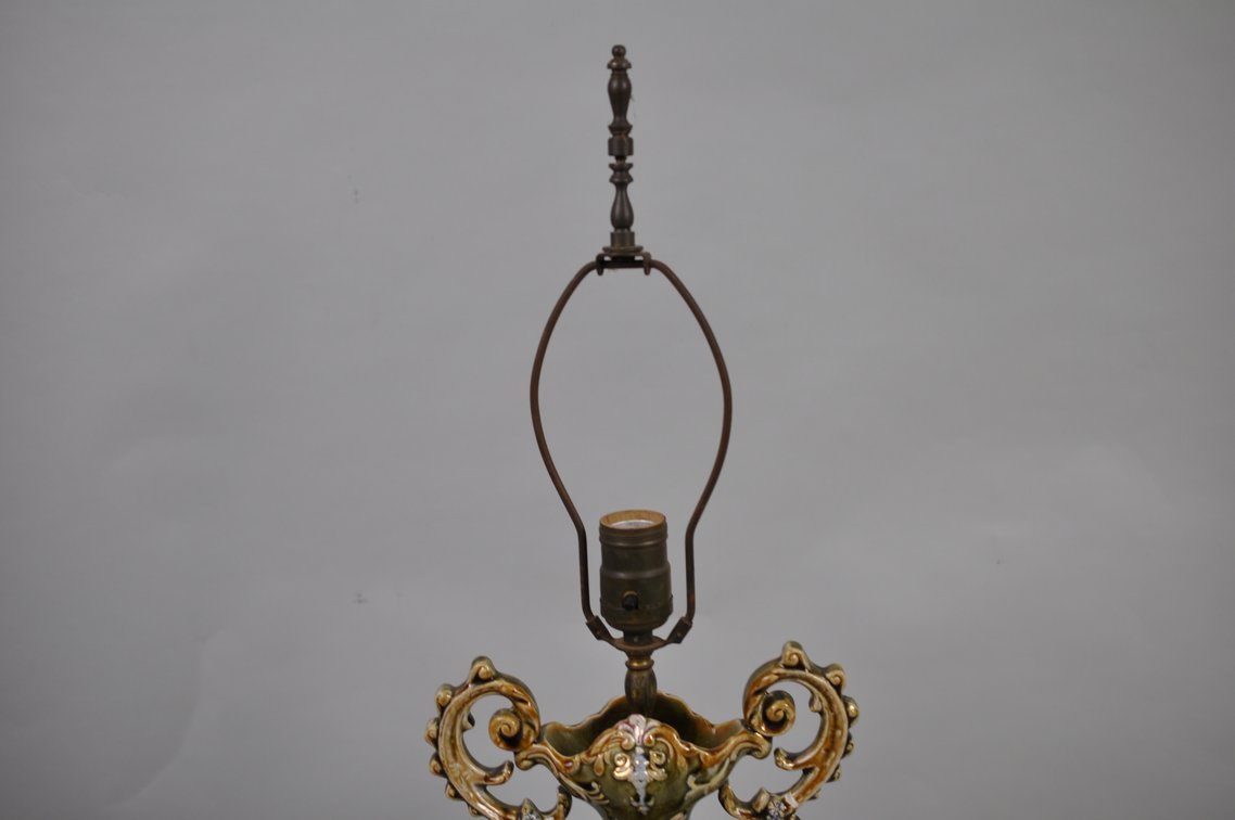 Capodimonte-Style Cupid Lamps