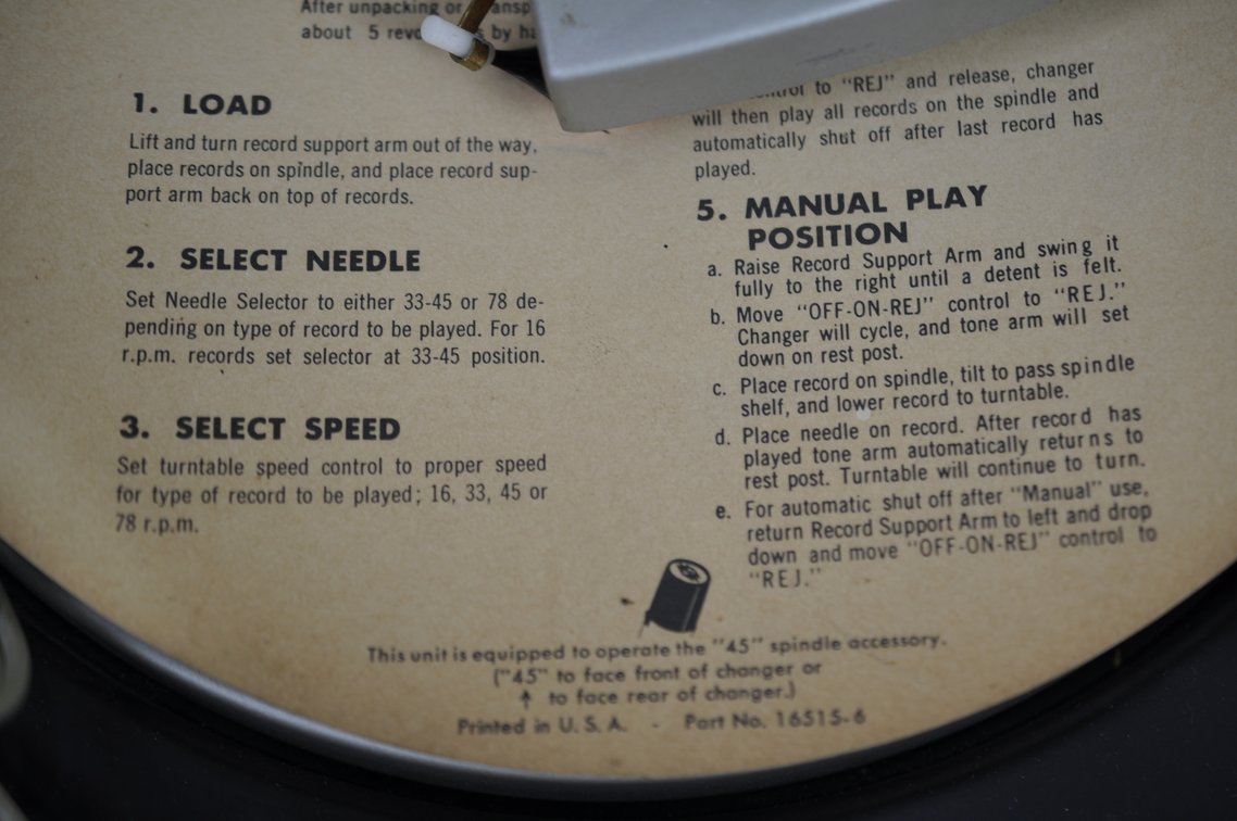 Phonola Portable Record Player, photo 14 of 20