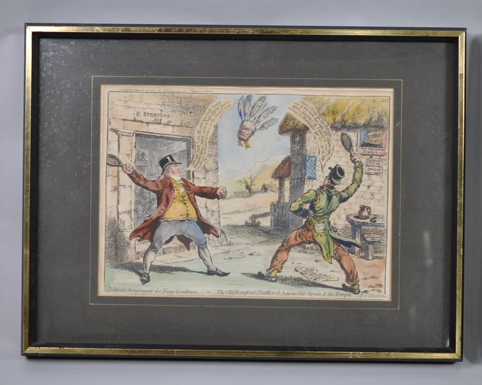 J. Gillray, 1851 Bohm Hand Colored Cartoons