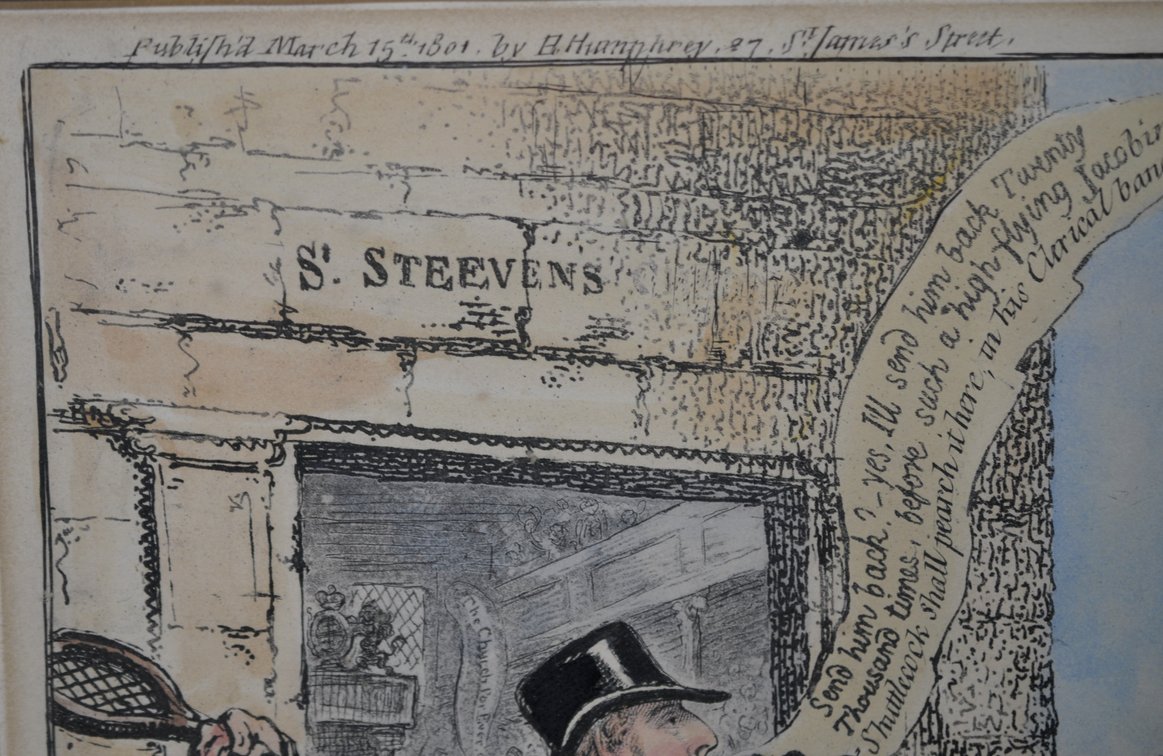 J. Gillray, 1851 Bohm Hand Colored Cartoons