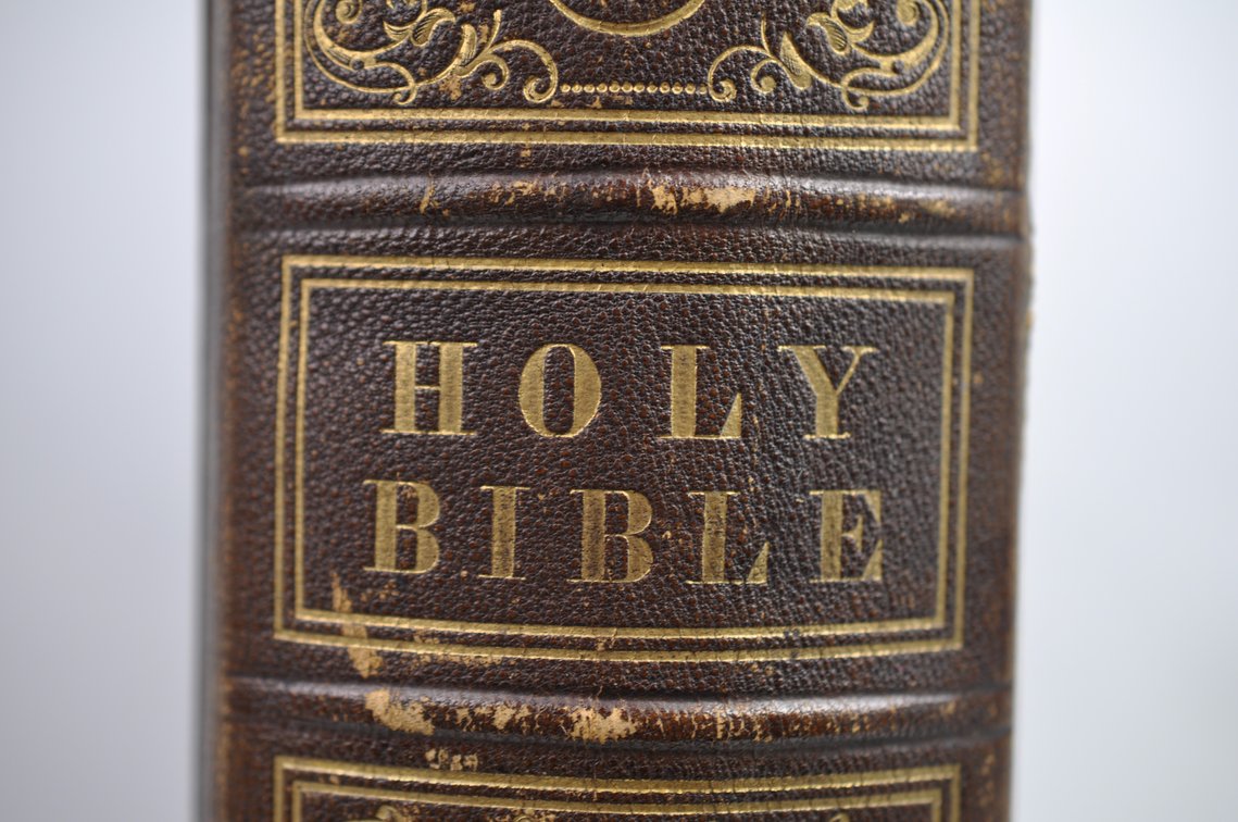 Mid-1800's Leather Family Bible, photo 18 of 28