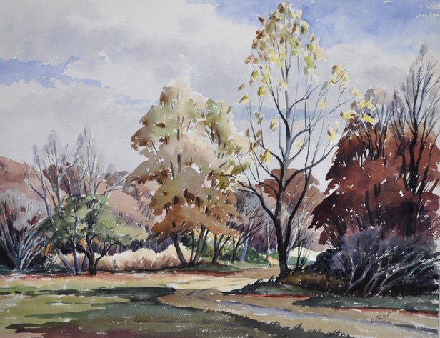 L. Fendig, Signed Original Watercolor Painting