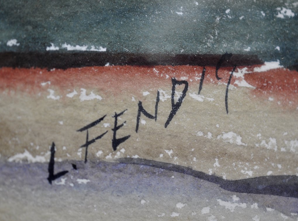 L. Fendig, Signed Original Watercolor Painting