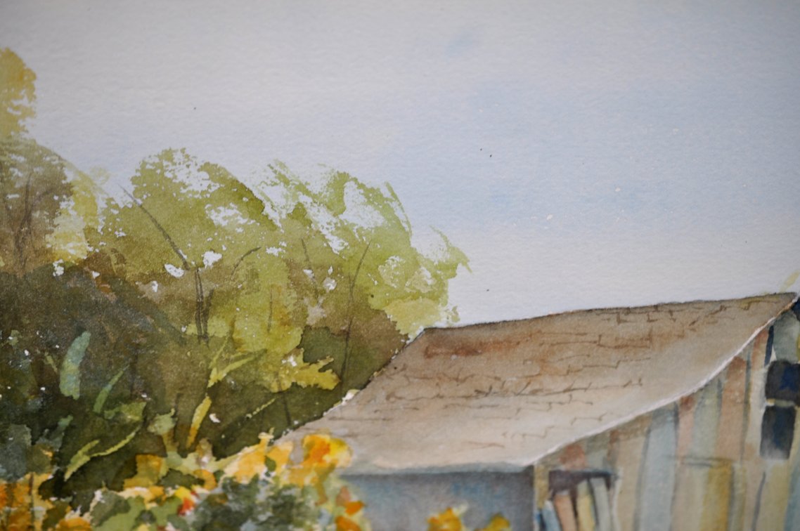 Original Watercolors in Victorian Style Frames, photo 3 of 10