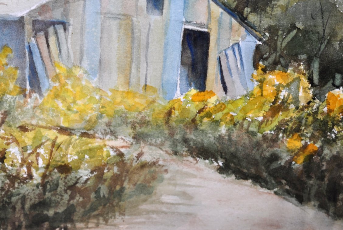 Original Watercolors in Victorian Style Frames, photo 4 of 10