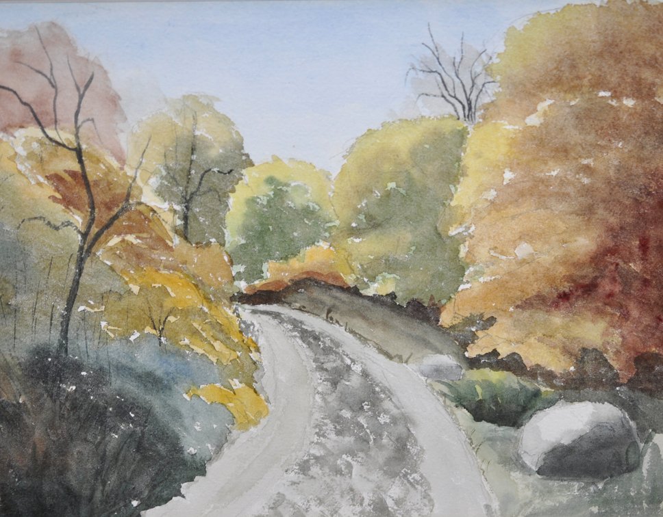 Original Watercolors in Victorian Style Frames, photo 6 of 10