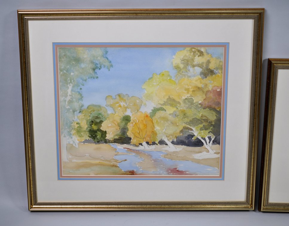 Original Watercolor Paintings w/Matching Frames