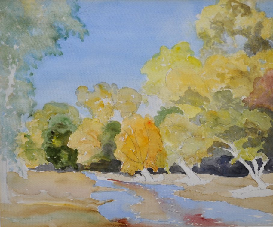 Original Watercolor Paintings w/Matching Frames