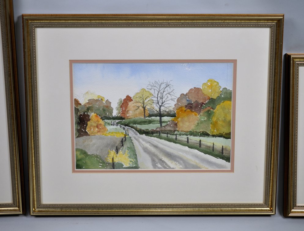 Original Watercolor Paintings w/Matching Frames
