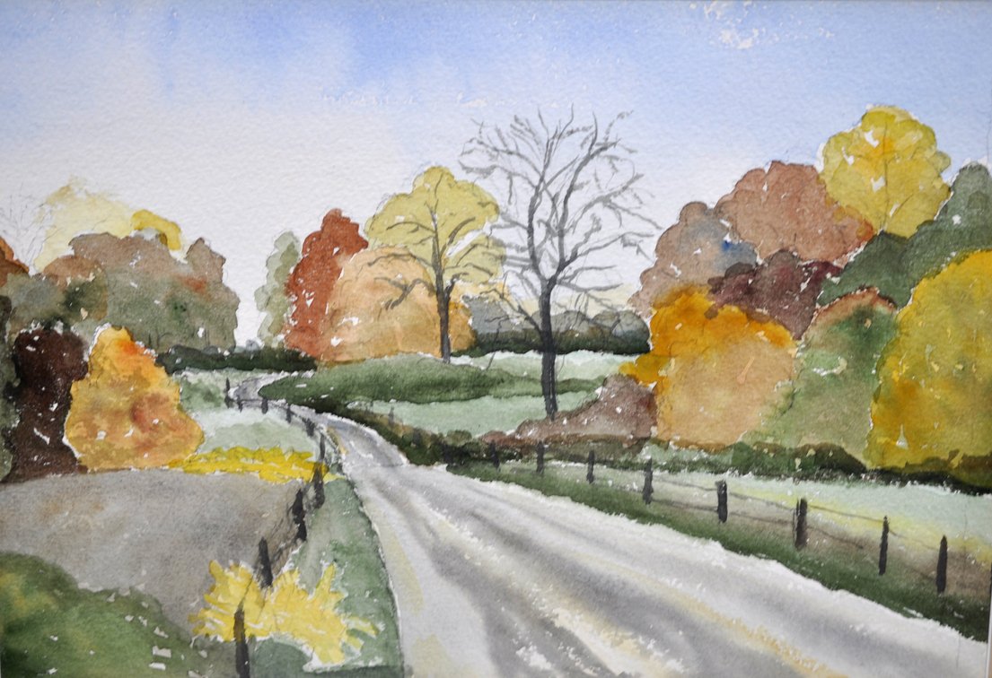 Original Watercolor Paintings w/Matching Frames
