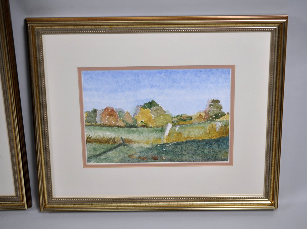 Original Watercolor Paintings w/Matching Frames, photo 12 of 16