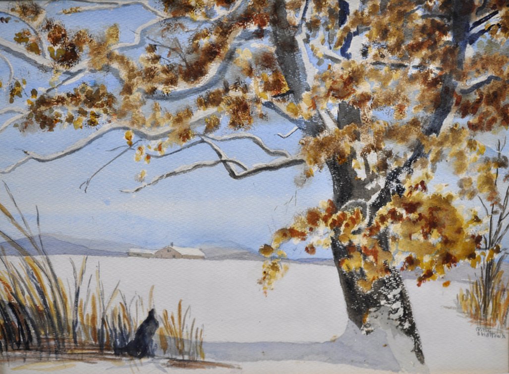 W. Shattuck, Signed Set of Watercolor Landscapes