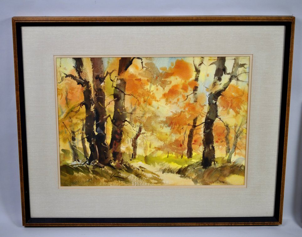 Louise B. Hansen, Watercolor Landscapes Paintings