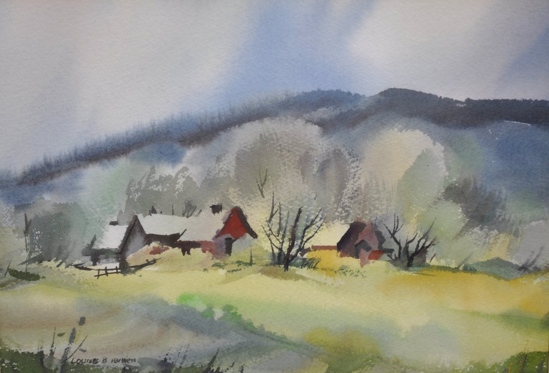 Louise B. Hansen, Watercolor Landscapes Paintings, photo 12 of 18