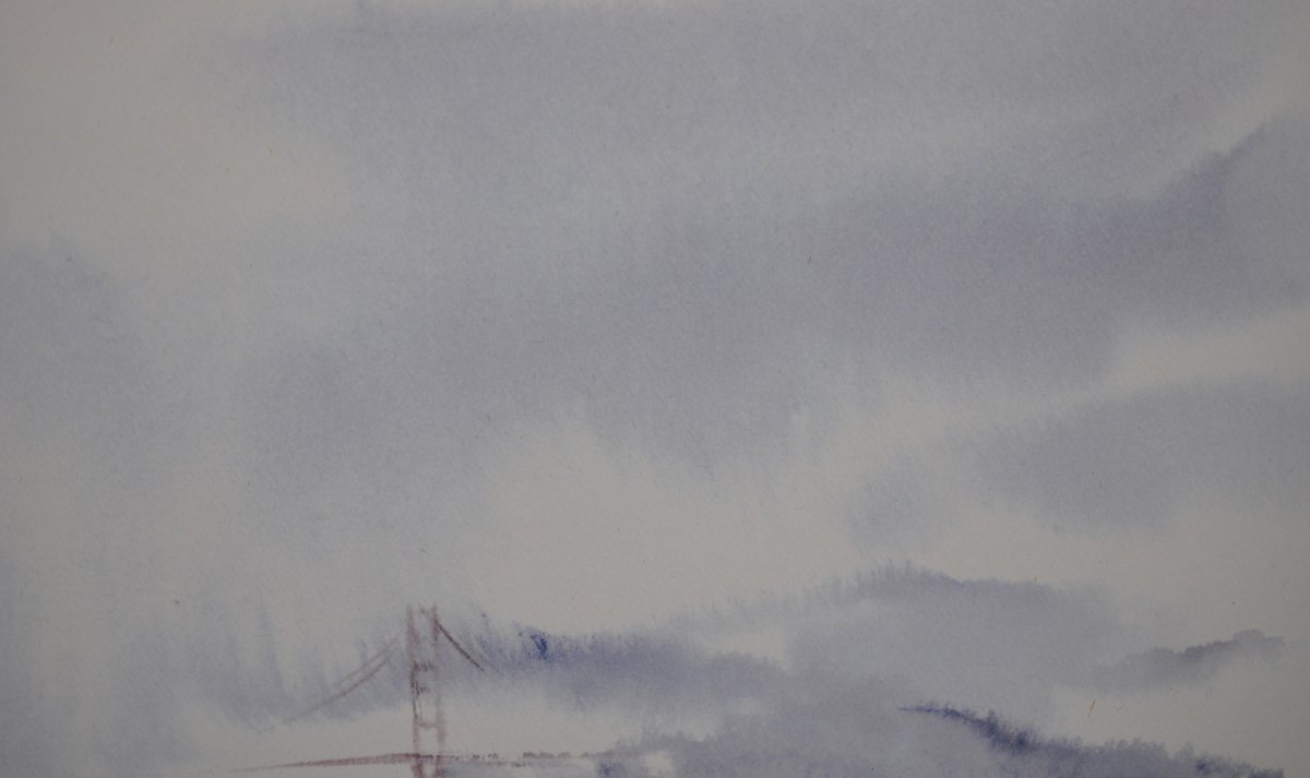 Betty Guy, Signed San Francisco Watercolor Print