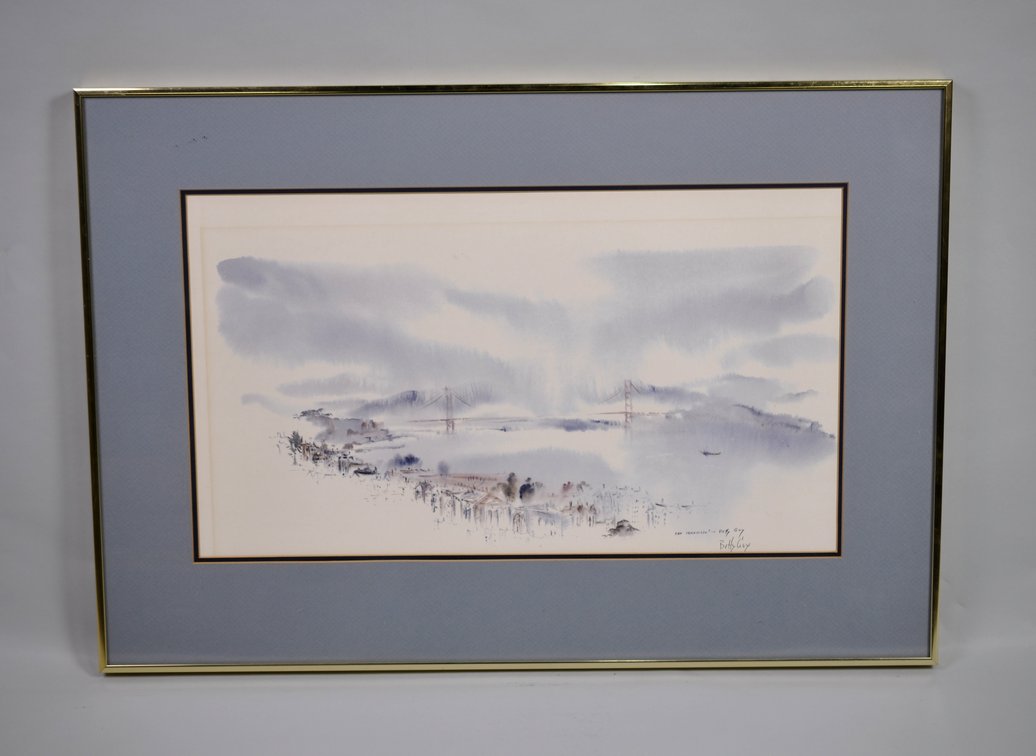 Betty Guy, Signed San Francisco Watercolor Print