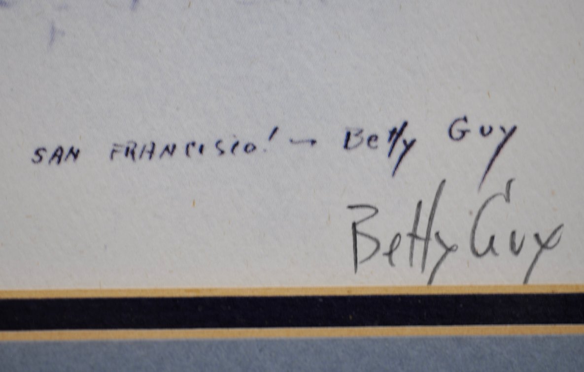 Betty Guy, Signed San Francisco Watercolor Print