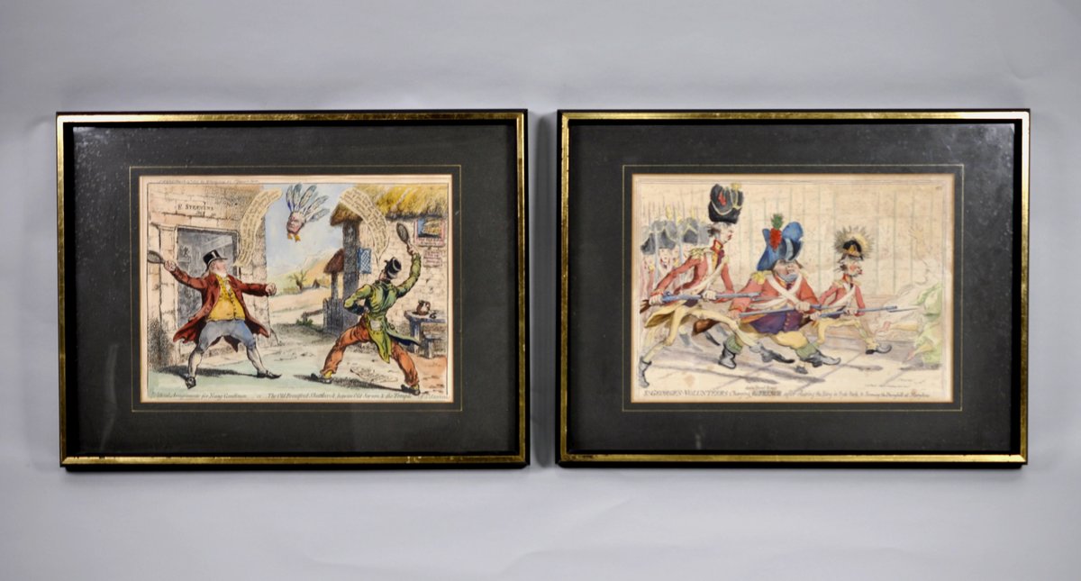 J. Gillray, 1851 Bohm Hand Colored Cartoons