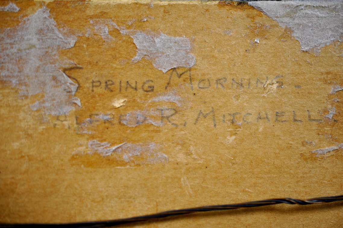 Alfred R. Mitchell Signed Spring Morning Painting
