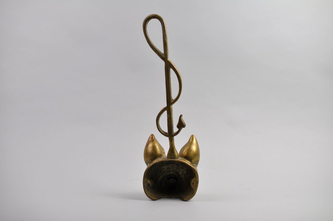 Brass Fox and Whip Doorstop