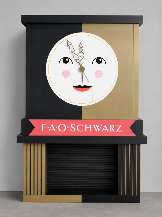 FAO Schwarz Store Face Clock
