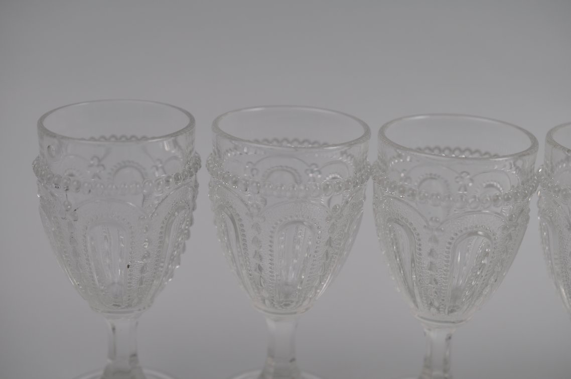 Wisconsin Beaded Dewdrop Pressed Glass Collection