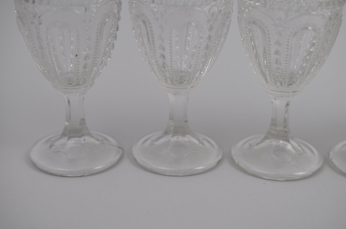 Wisconsin Beaded Dewdrop Pressed Glass Collection