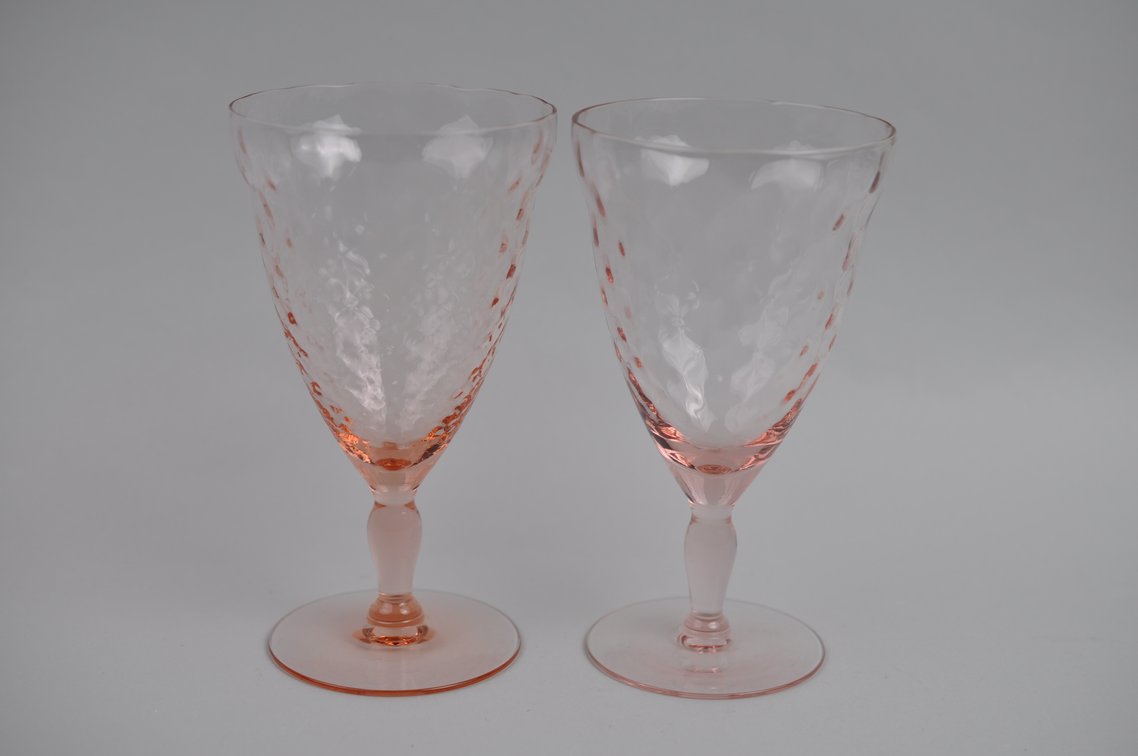 Pink Depression Plates and Glasses, photo 12 of 32