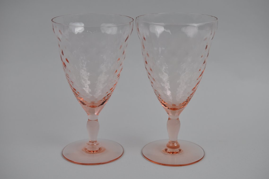 Pink Depression Plates and Glasses, photo 17 of 32