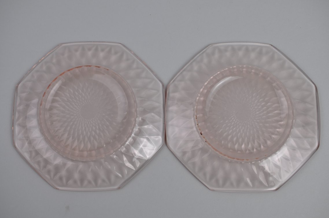 Pink Depression Plates and Glasses, photo 27 of 32