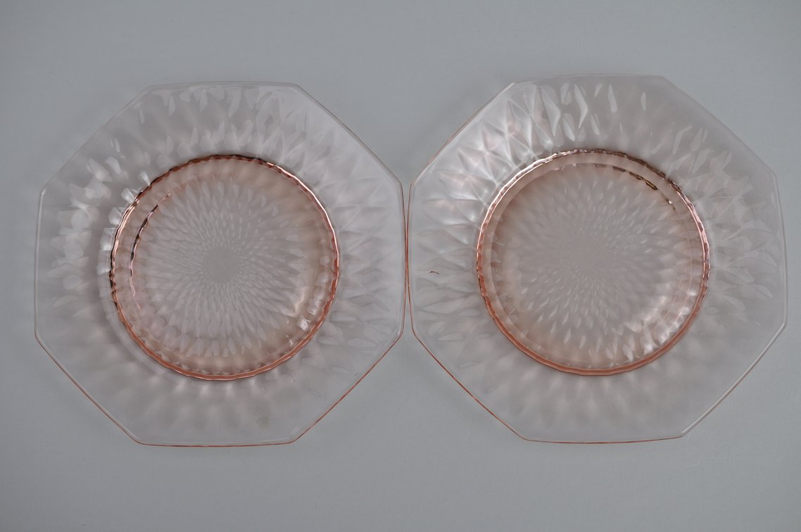 Pink Depression Plates and Glasses, photo 28 of 32