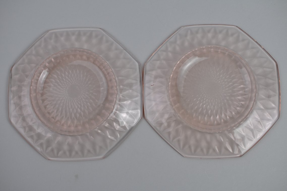 Pink Depression Plates and Glasses, photo 29 of 32