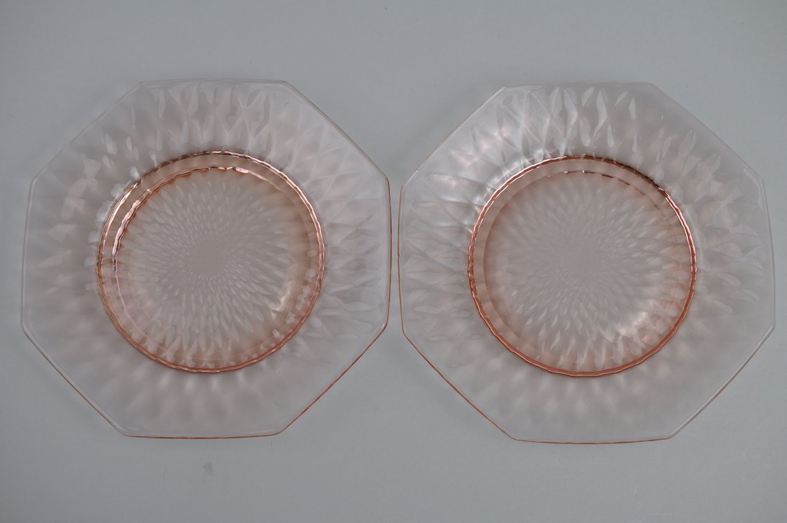 Pink Depression Plates and Glasses, photo 24 of 32