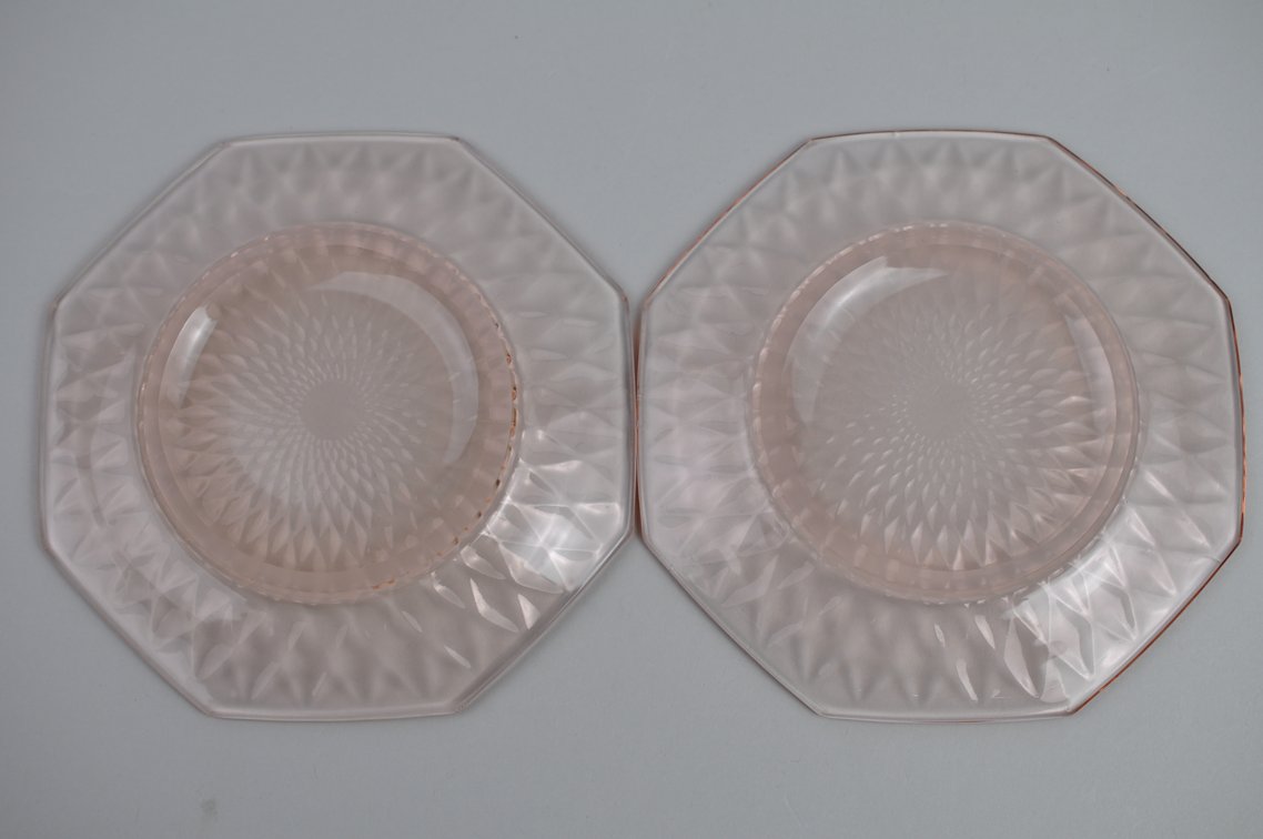 Pink Depression Plates and Glasses, photo 25 of 32