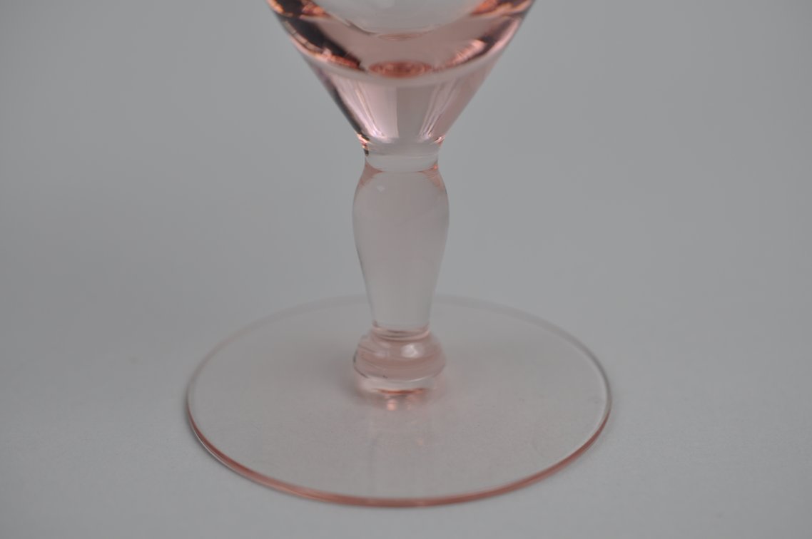 Pink Depression Plates and Glasses