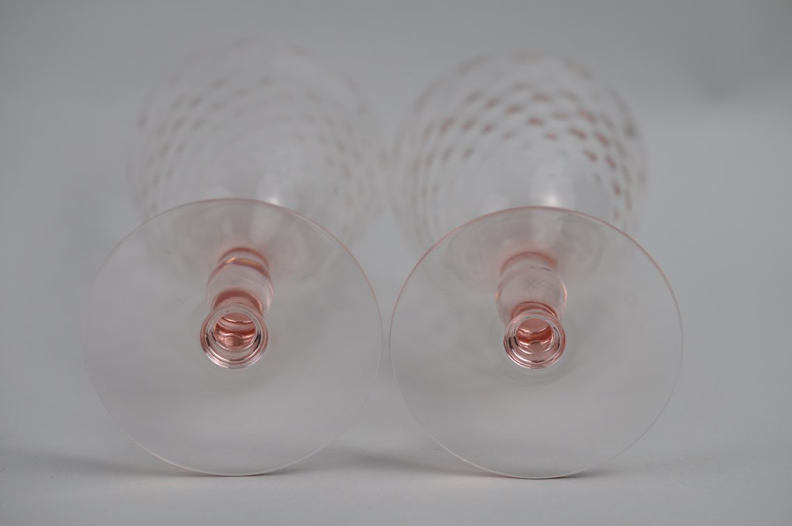 Pink Depression Plates and Glasses, photo 9 of 32