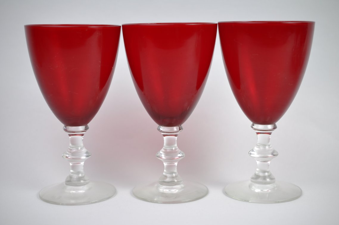 Radiant Ruby Morgantown Goblet/Coupe Collection