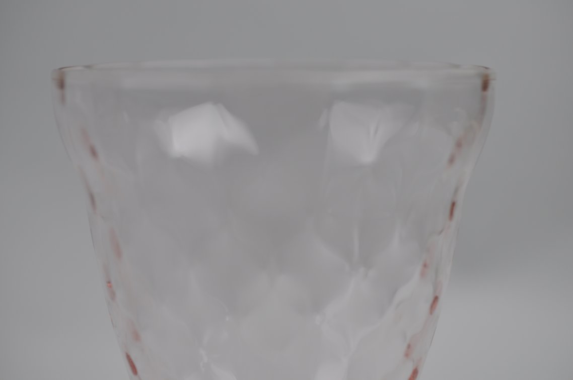 Pink Depression Plates and Glasses