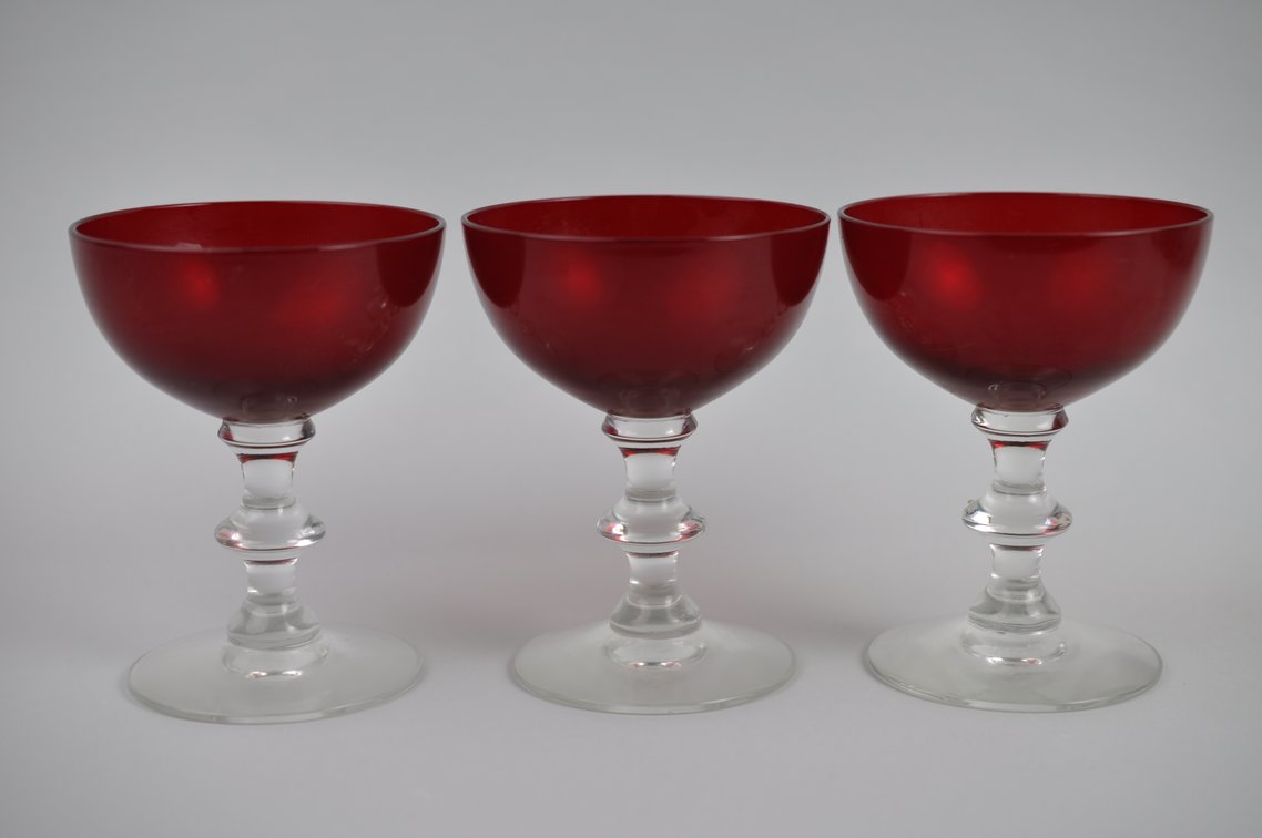 Radiant Ruby Morgantown Goblet/Coupe Collection, photo 16 of 28
