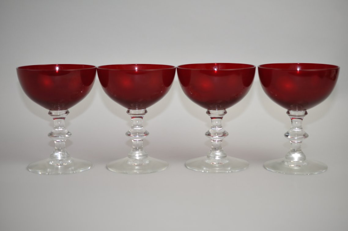 Radiant Ruby Morgantown Goblet/Coupe Collection, photo 22 of 28