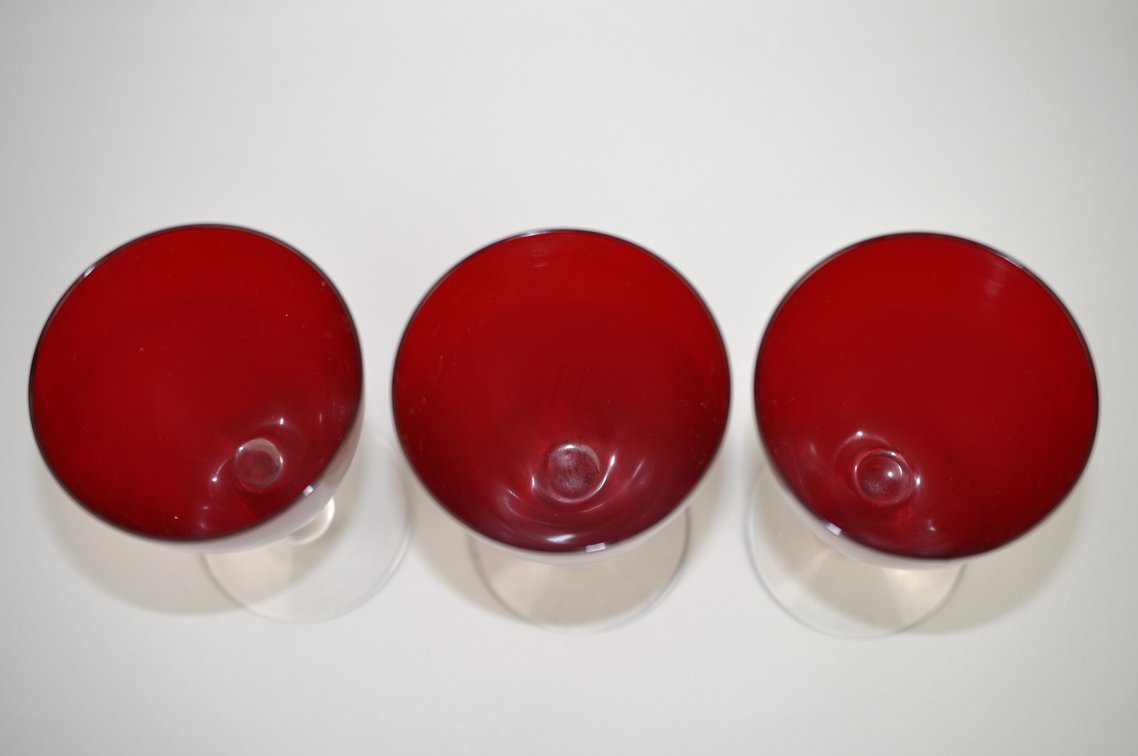 Radiant Ruby Morgantown Goblet/Coupe Collection