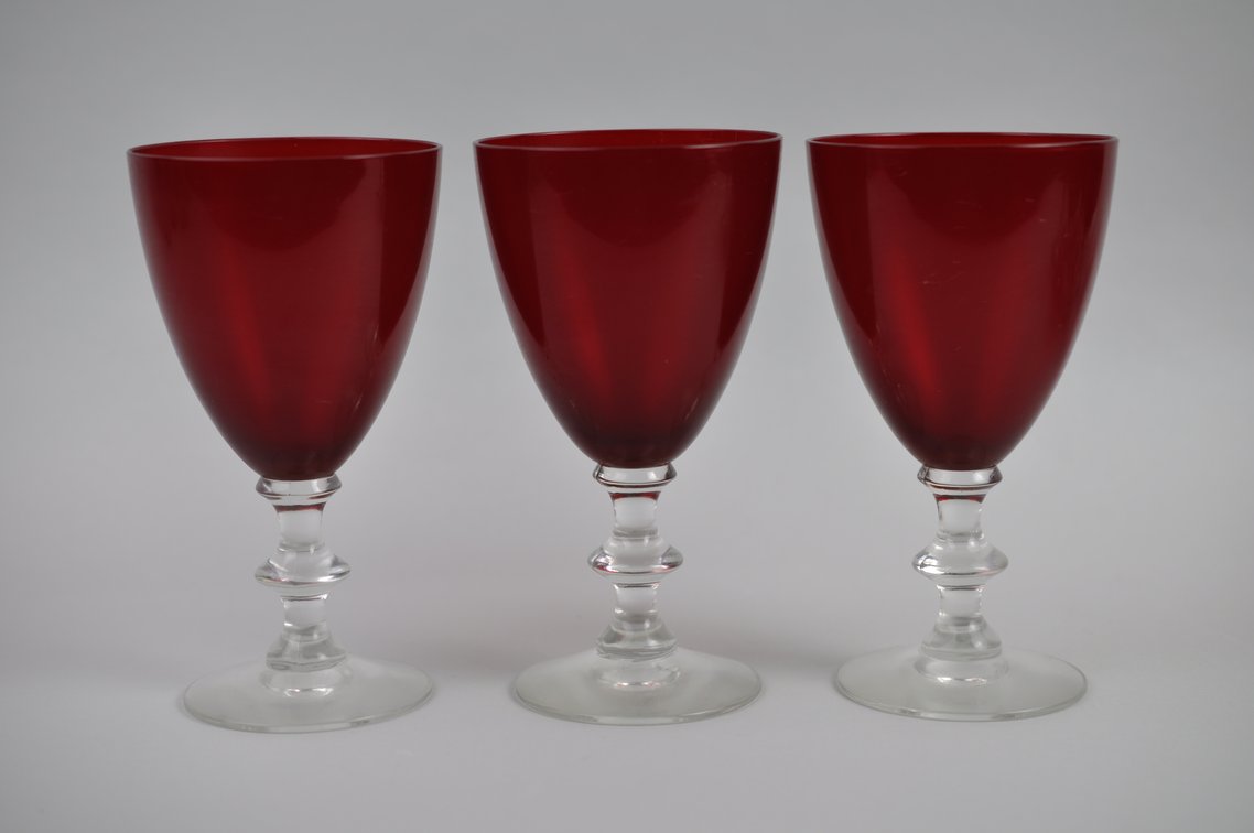 Radiant Ruby Morgantown Goblet/Coupe Collection