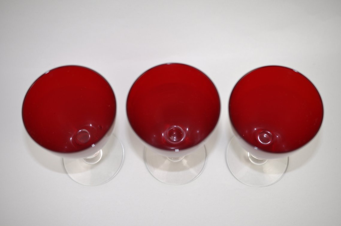 Radiant Ruby Morgantown Goblet/Coupe Collection