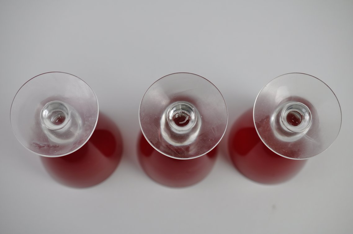 Radiant Ruby Morgantown Goblet/Coupe Collection