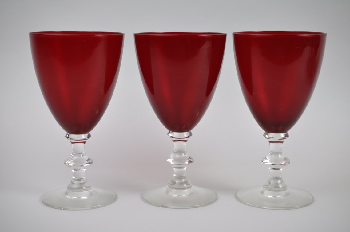 Radiant Ruby Morgantown Goblet/Coupe Collection
